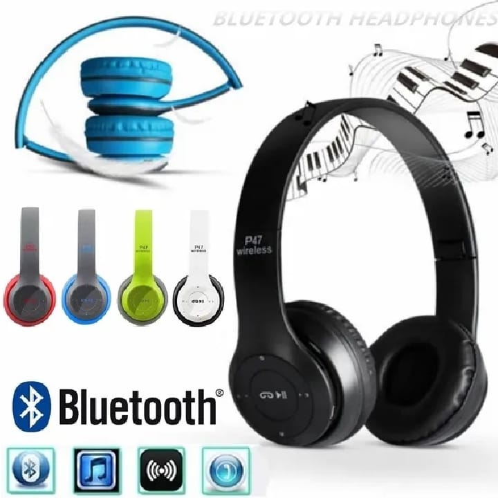 P47 On Ear Wireless Headphones Dynamic Plastic Mobile Phone Earphone with Volume Control / With Microphone / Noice-isolating Headset