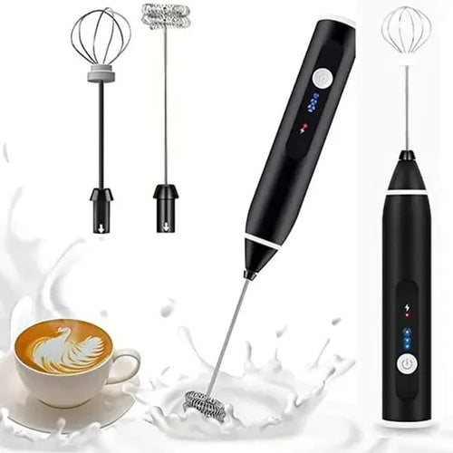 2-in-1 Rechargeable Coffee Beater & Electric Milk Frother – Smooth Mixing, Compact & Easy to Use