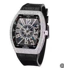 💎 FM Diamond Style Luxury Watch
