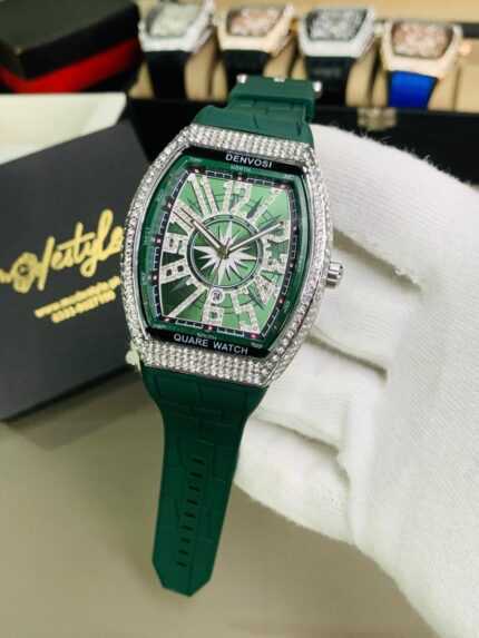 💎 FM Diamond Style Luxury Watch