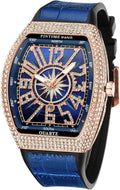 💎 FM Diamond Style Luxury Watch